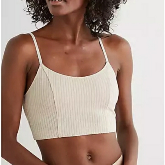 ribbed longline bralette
